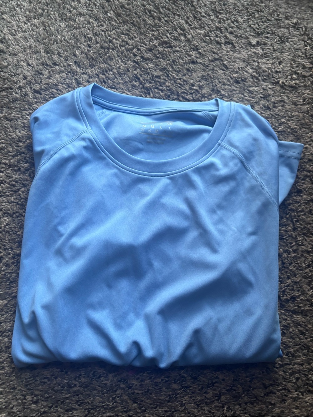 Light Blue long-sleeved workout Tee